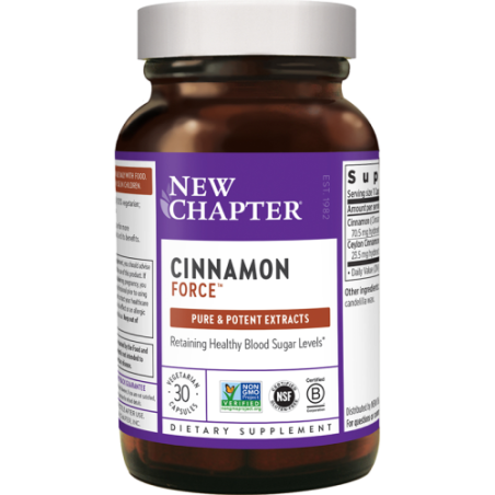 New Chapter Cinnamon Force 30 Vegi Capsules | Unbeatable Prices, Daily Deals | VITASHOP