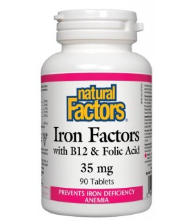 Natural Factors Iron Factors 35 mg, 90 Tablets | Unbeatable Prices, Daily Deals | VITASHOP