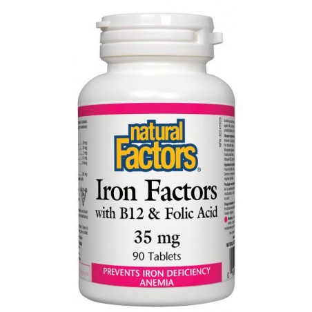 Natural Factors Iron Factors 35 mg, 90 Tablets | 每天不同折扣, 全网最低价格 | 种类齐全的保健品店铺 VITASHOP, 只有你想不到, 没有你买不到 !