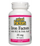 Facteurs de fer 35 mg, 90 comprimés | Safest & Easiest Shopping Vitamins Online | VITASHOP