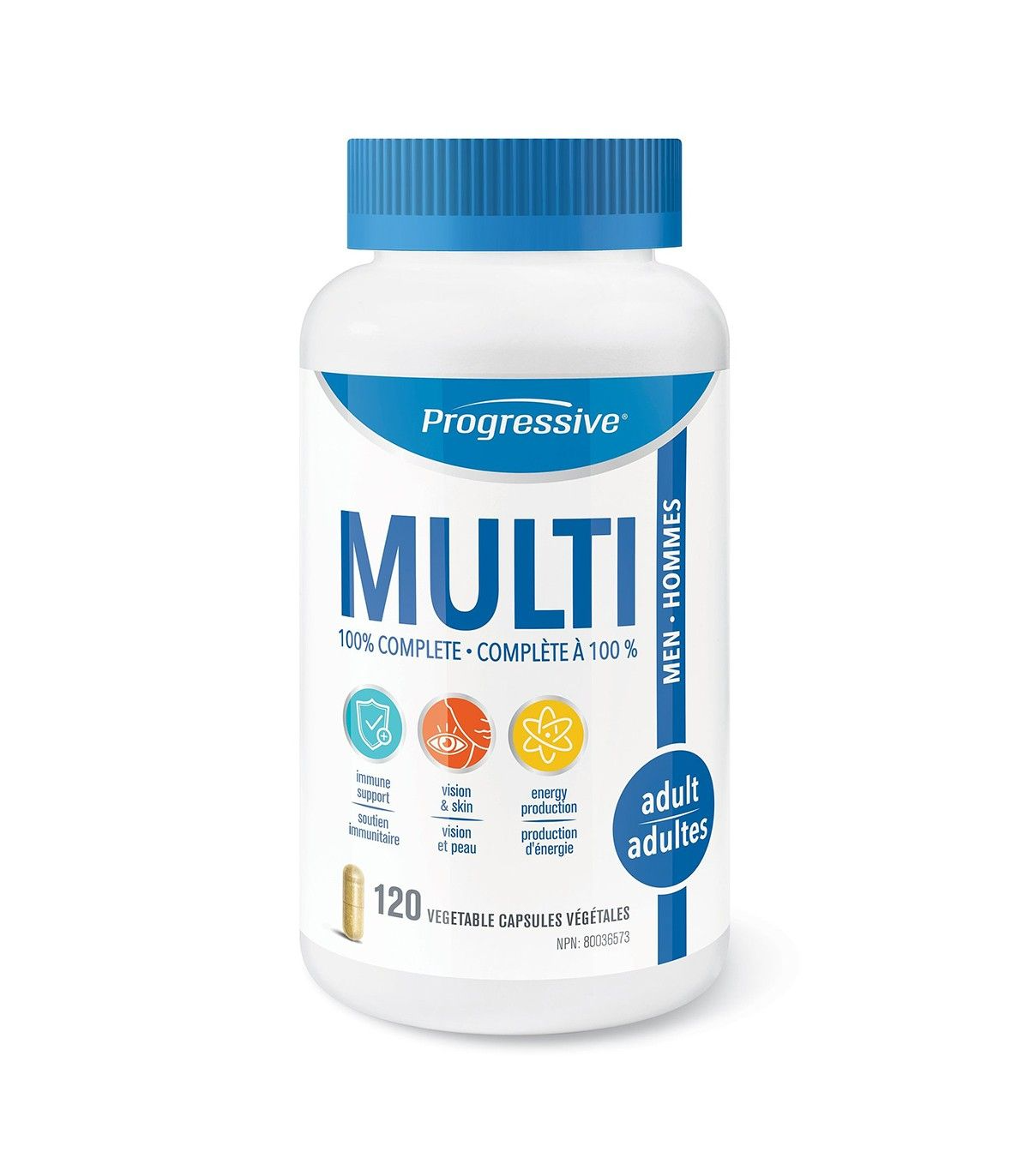 Progressive Nutritionals 프로그레시브 뉴트리션스 성인 남성을 위한 멀티 비타민 & 미네랄 120캡슐 | 매일 업데이트되는 특가 상품 | VITASHOP