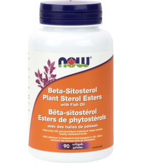 Bêta-sitostérol végétal Esters avec huile de poisson, 90 gélules | Safest & Easiest Shopping Vitamins Online | VITASHOP