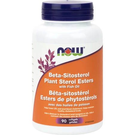 Bêta-sitostérol végétal Esters avec huile de poisson, 90 gélules | Safest & Easiest Shopping Vitamins Online | VITASHOP