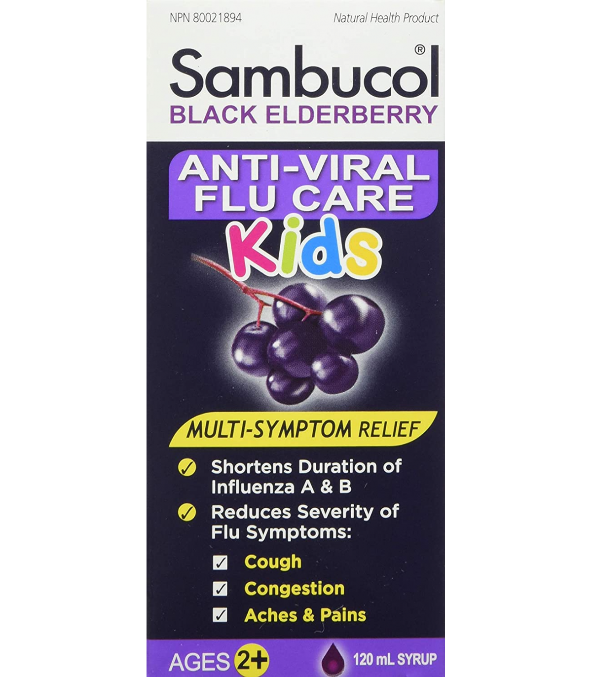 Sambucol Anti-Viral Flu Kids 120 ml | Safest & Easiest Shopping Vitamins Online | VITASHOP