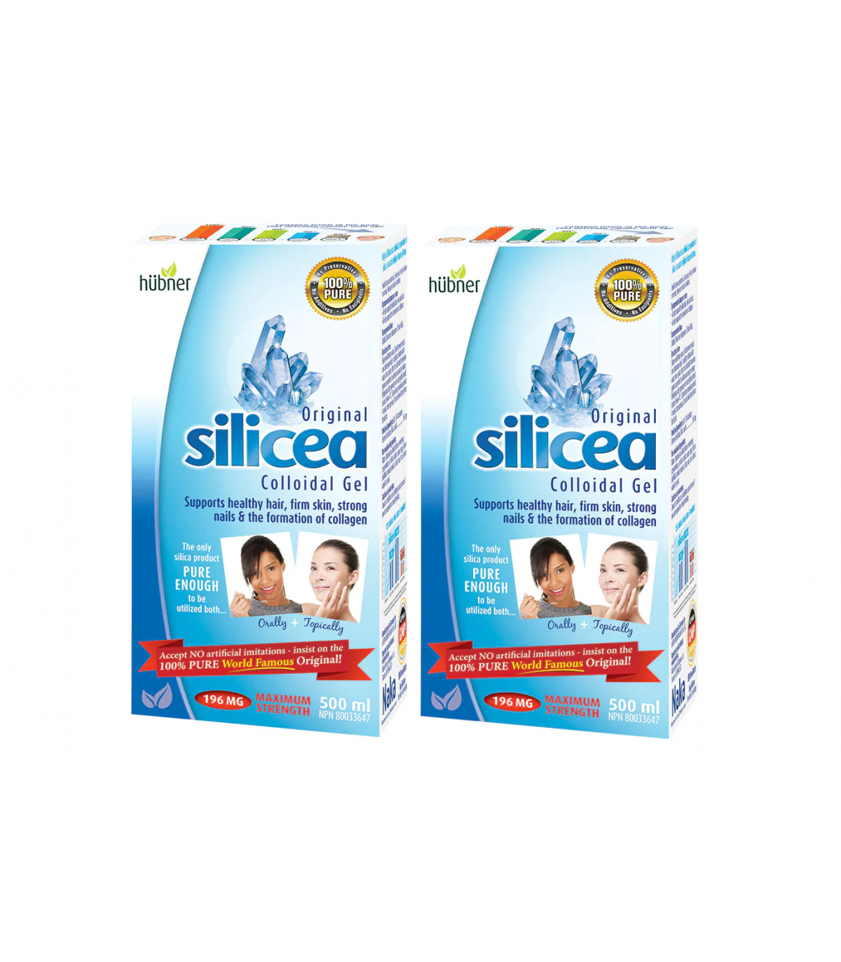 Hübner Silicea Twin 2 X 500 ml | Unbeatable Prices, Daily Deals | VITASHOP