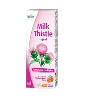 Hübner Milk Thistle Liquid 870 mg 500 ml W/ Sea Buckthorn | Unbeatable Prices, Daily Deals | VITASHOP