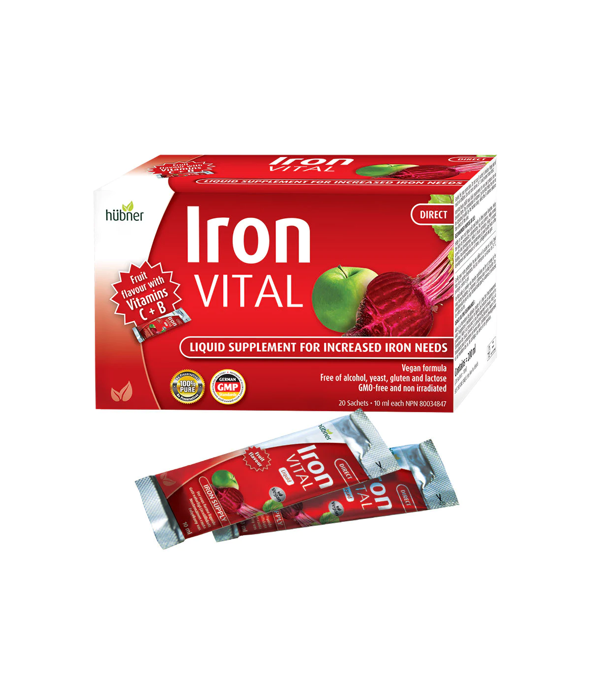 Iron Vital 20 Sachets X 10 ml Each | Safest & Easiest Shopping Vitamins Online | VITASHOP