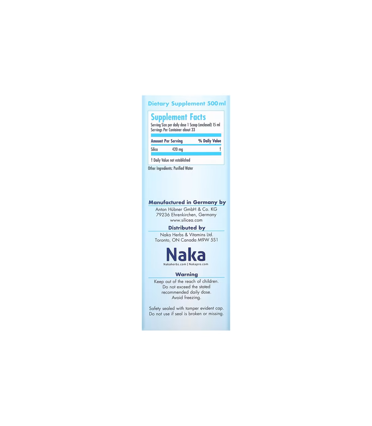 Hübner Silicea Gel 200 ml 420 mg | Unbeatable Prices, Daily Deals | VITASHOP
