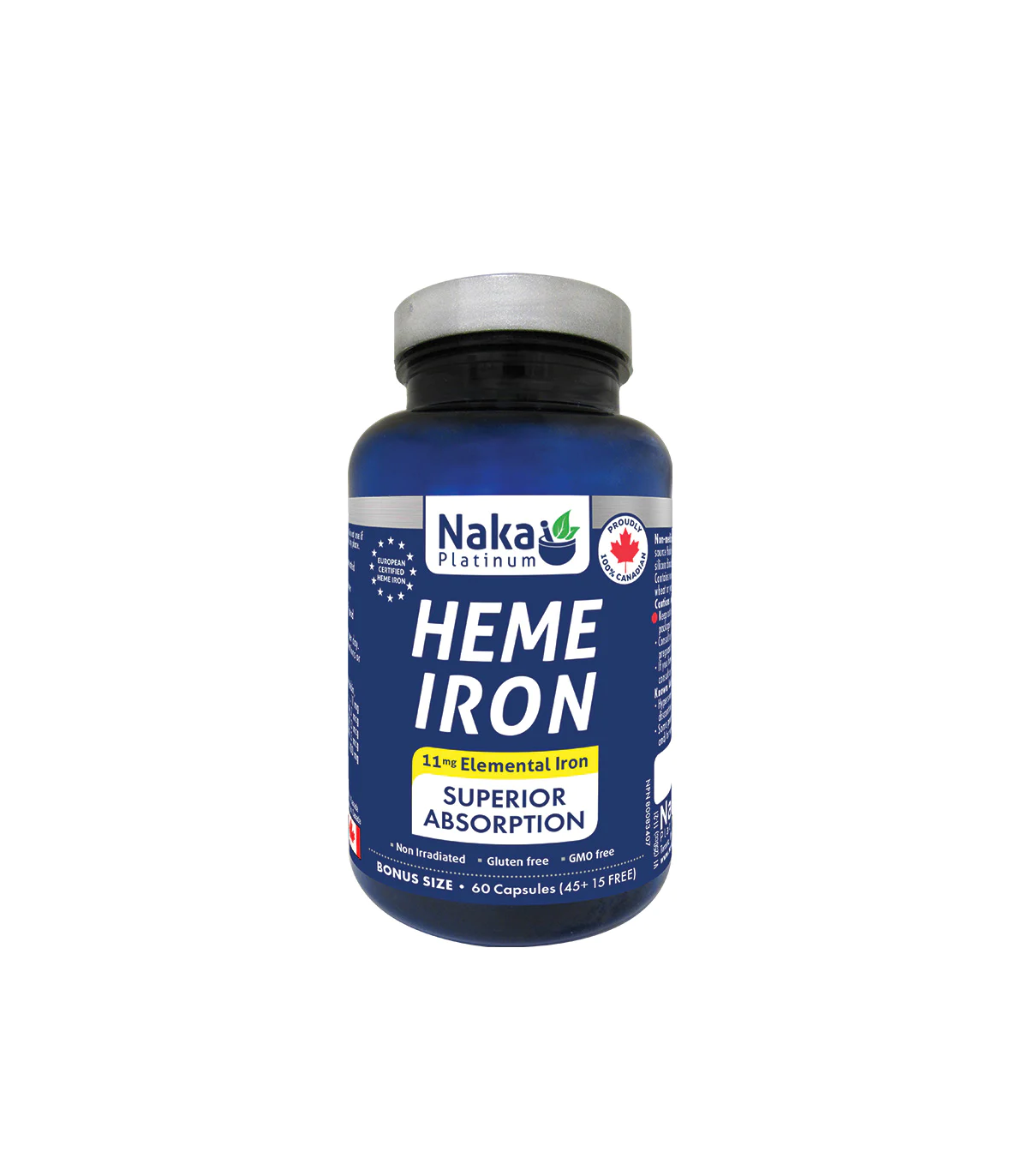Hübner Platinum Heme Iron (Bovine Source) 60 Capsules | 每天不同折扣, 全网最低价格 | 种类齐全的保健品店铺 VITASHOP, 只有你想不到, 没有你买不到 !