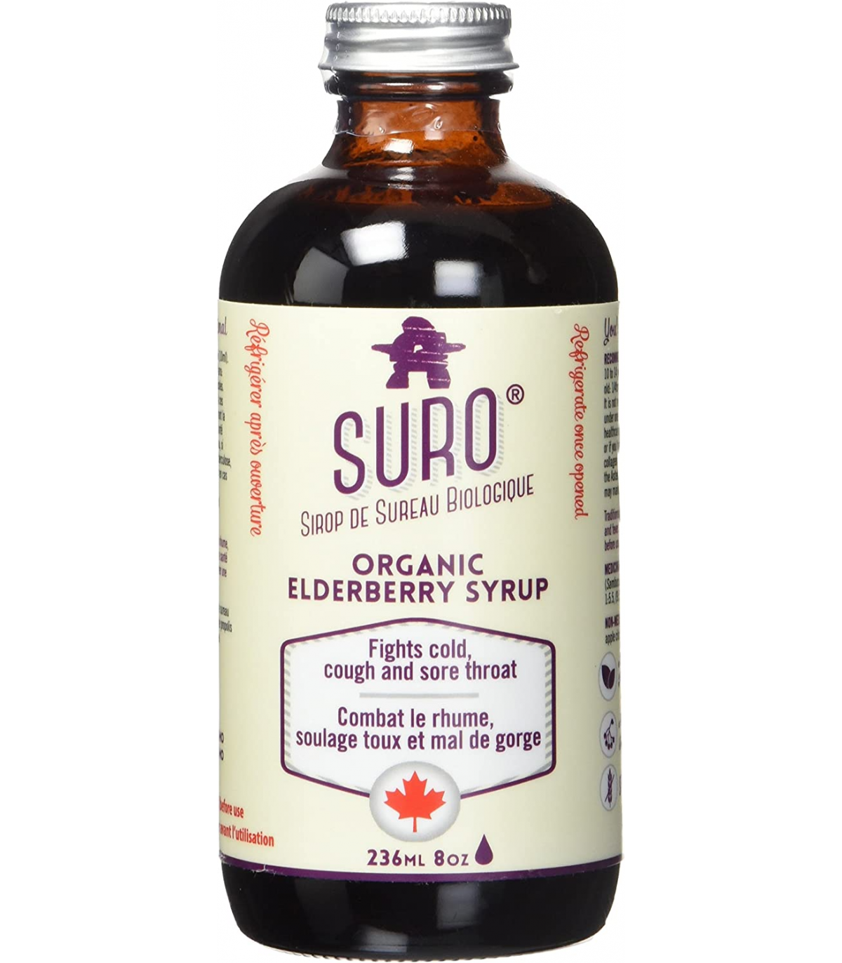 SURO 수로 유기농 엘더베리 시럽 성인용 236ml | 매일 업데이트되는 특가 상품 | VITASHOP