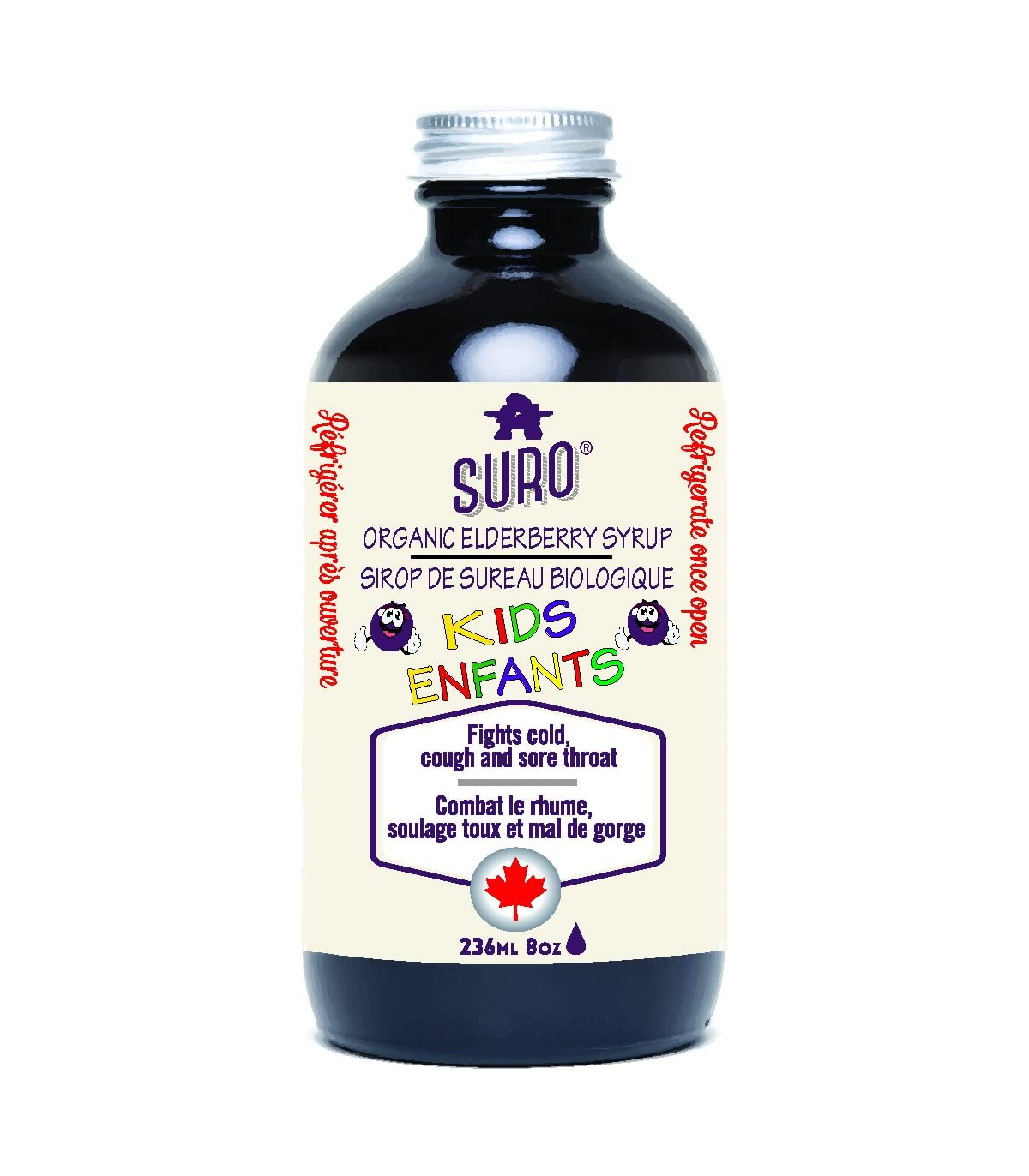 Organic Elderberry Syrup For Kids 236 ml | Safest & Easiest Shopping Vitamins Online | VITASHOP