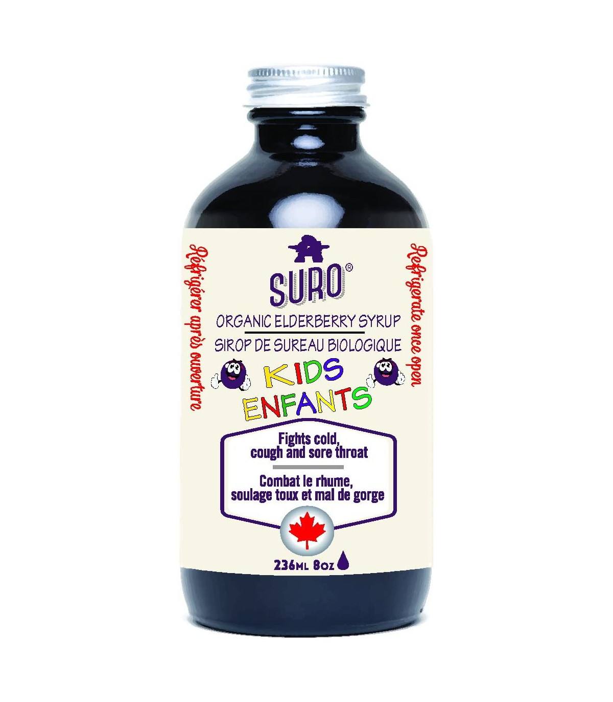 Organic Elderberry Syrup For Kids 236 ml | Safest & Easiest Shopping Vitamins Online | VITASHOP