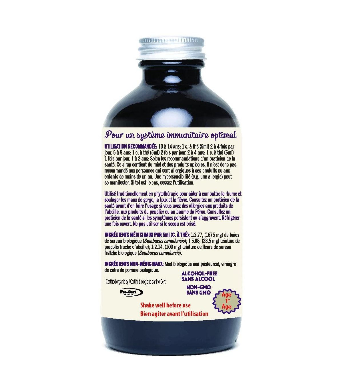 Organic Elderberry Syrup For Kids 236 ml | Safest & Easiest Shopping Vitamins Online | VITASHOP