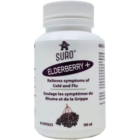 SURO Organic Elderberry 60 Capsules | Unbeatable Prices, Daily Deals | VITASHOP