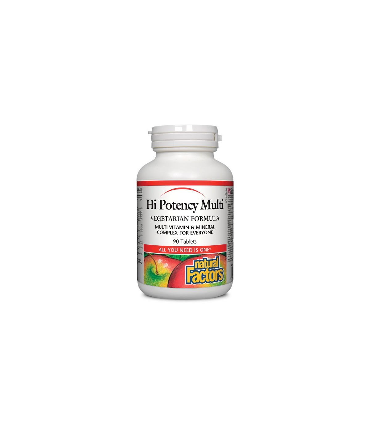 Natural Factors 내추럴 팩터스 하이 포텐시 멀티 베지테리언 포뮬러, 90정 | 매일 업데이트되는 특가 상품 | VITASHOP