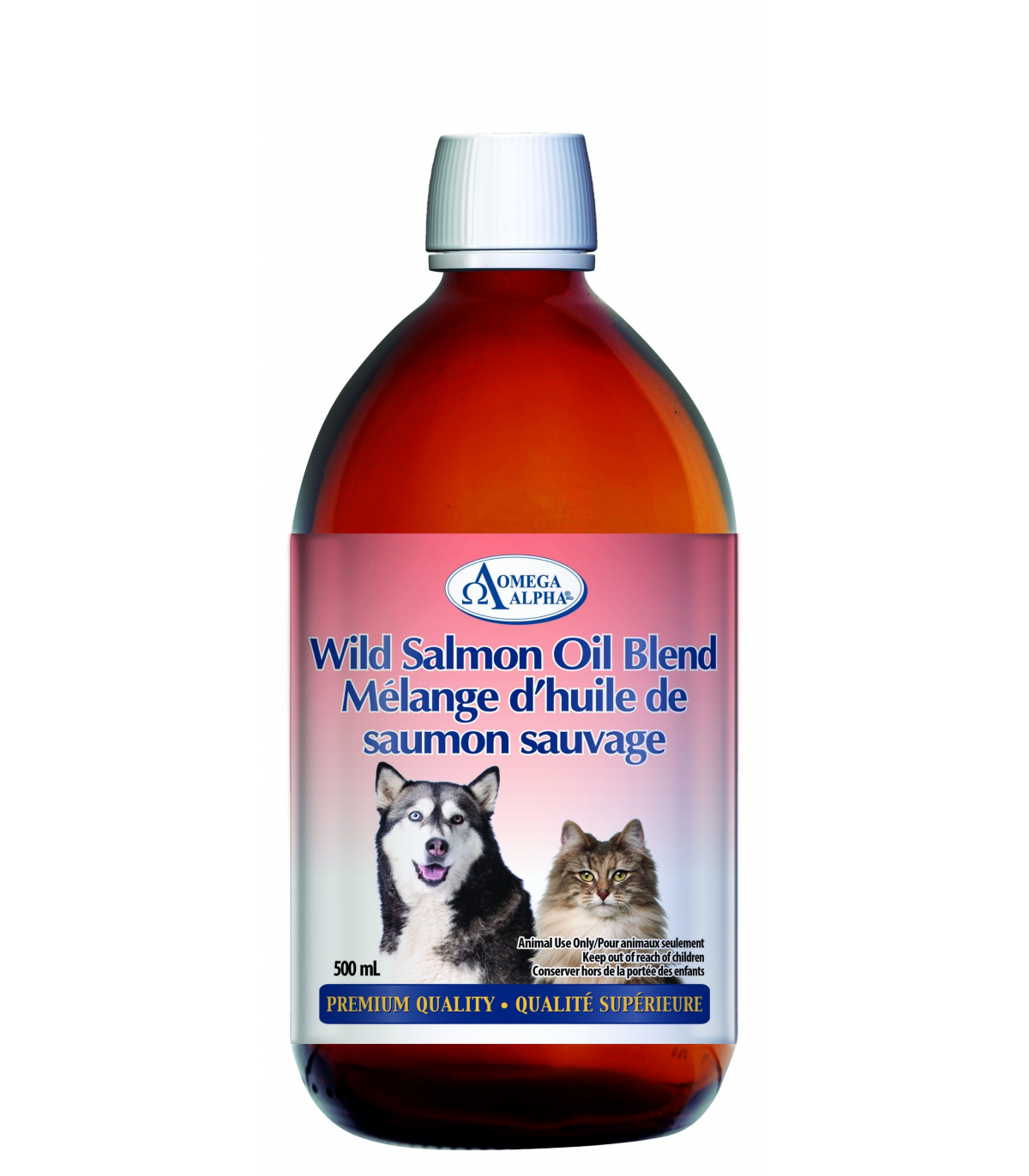 Omega Alpha Wild Salmon Oil Blend 500 ml | Unbeatable Prices, Daily Deals | VITASHOP