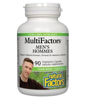 MultiFactors pour hommes, 90 capsules végétariennes | Safest & Easiest Shopping Vitamins Online | VITASHOP