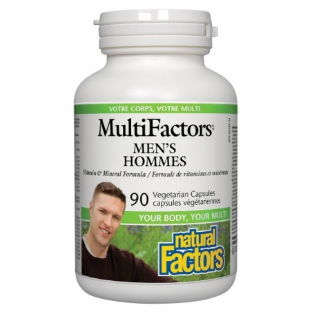 Natural Factors Men's MultiFactors, 90 Vegetarian Capsules | Unbeatable Prices, Daily Deals | VITASHOP