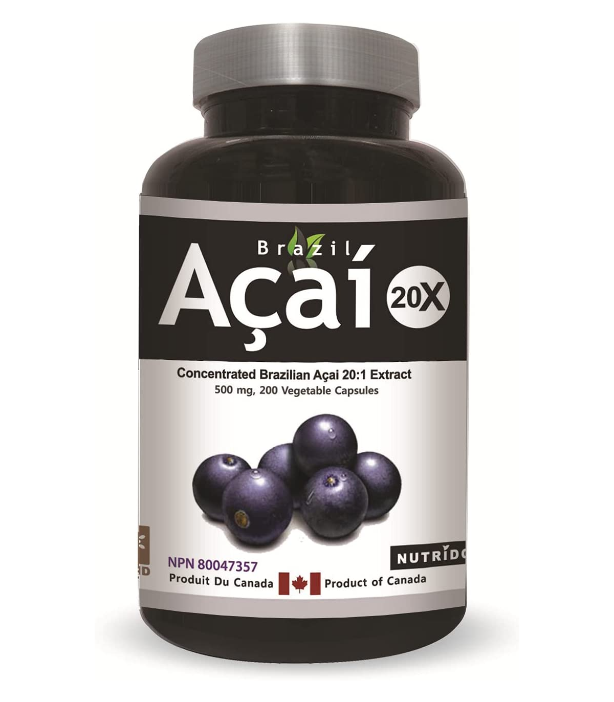 Acai 20x 200 Vegi Capsules | Safest & Easiest Shopping Vitamins Online | VITASHOP