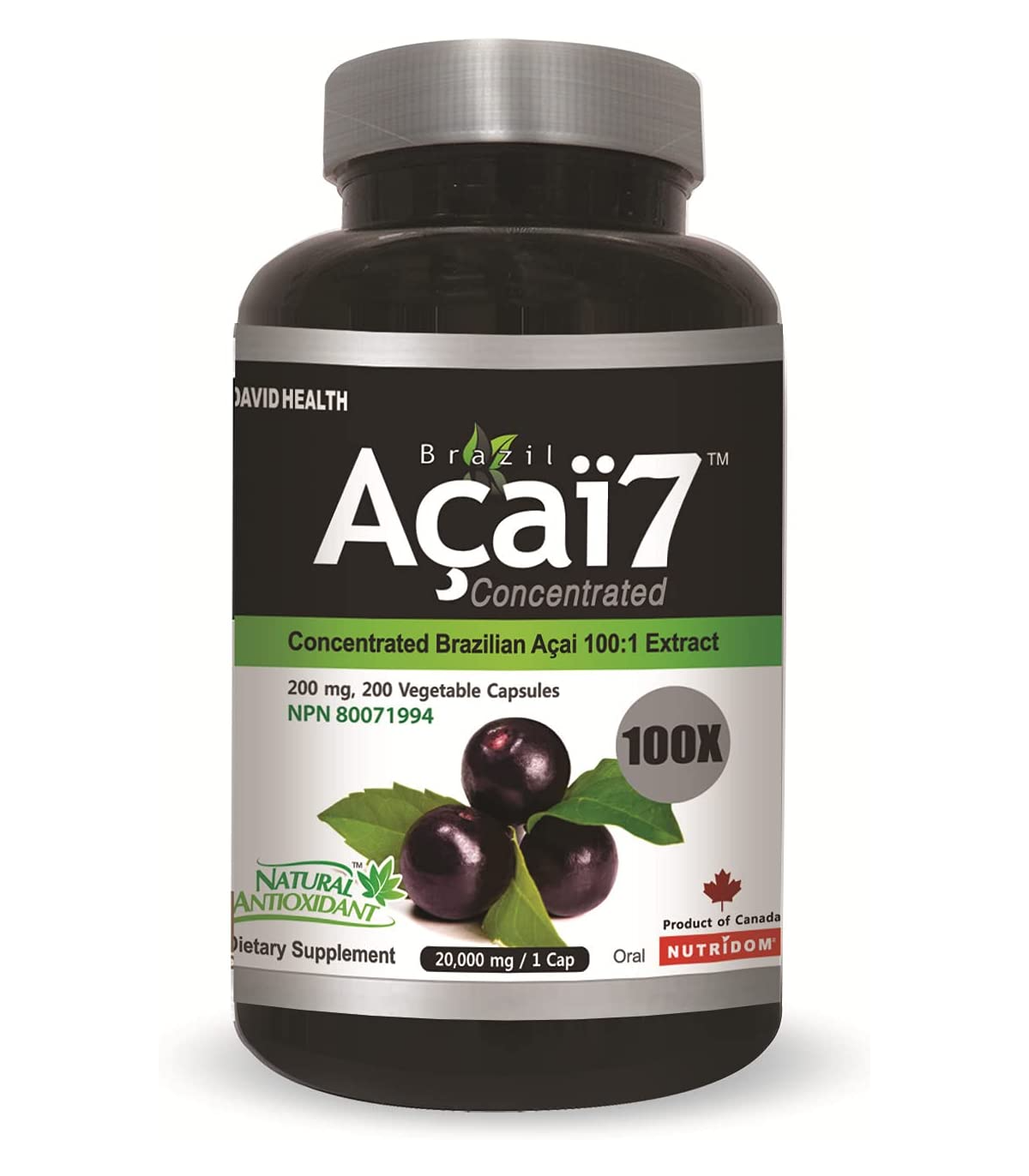 Brazil Acai 브라질 아사이 Acai7 100x 200 식물성 캡슐 | 매일 업데이트되는 특가 상품 | VITASHOP