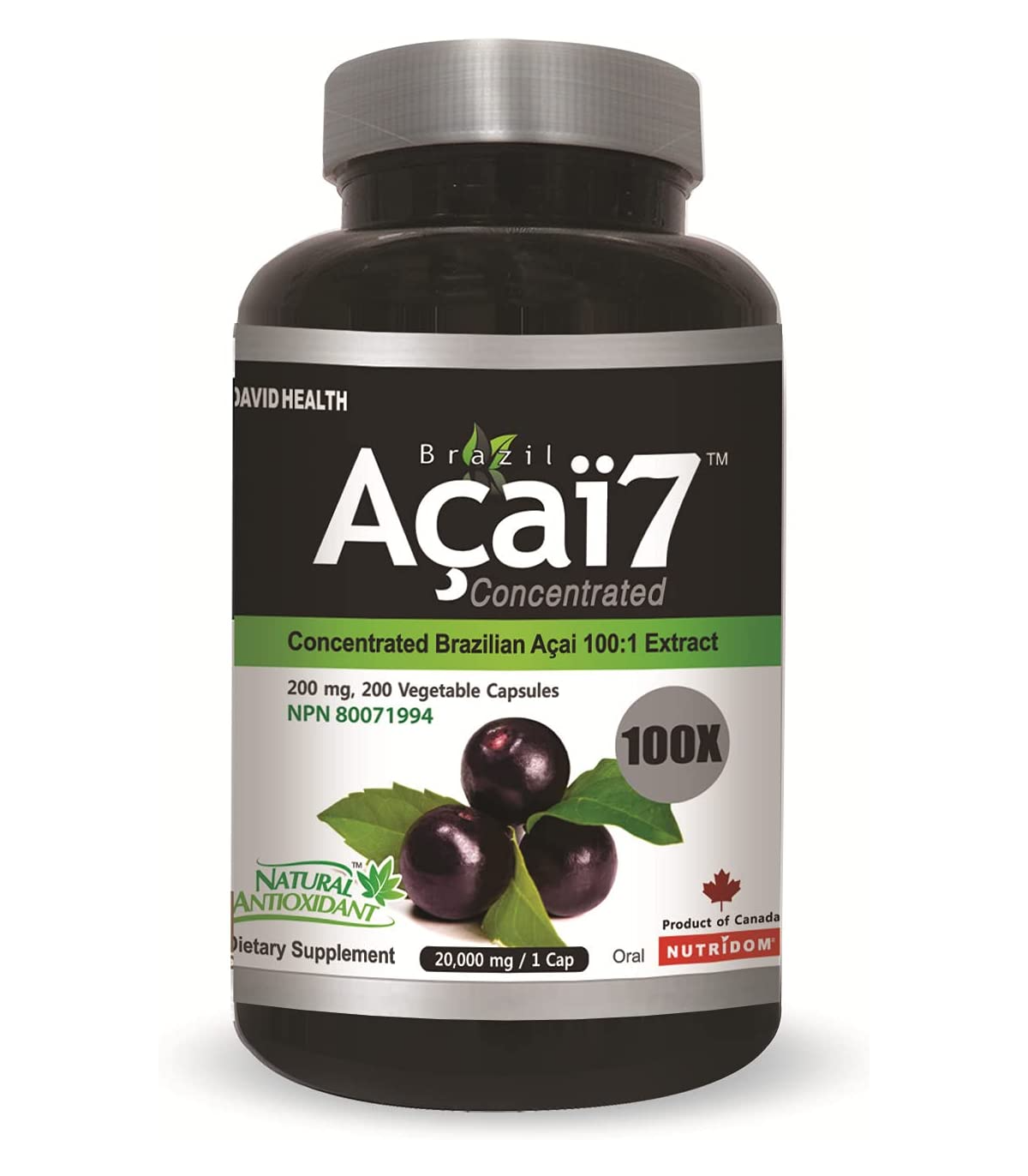 Brazil Acai 브라질 아사이 Acai7 100x 200 식물성 캡슐 | 매일 업데이트되는 특가 상품 | VITASHOP