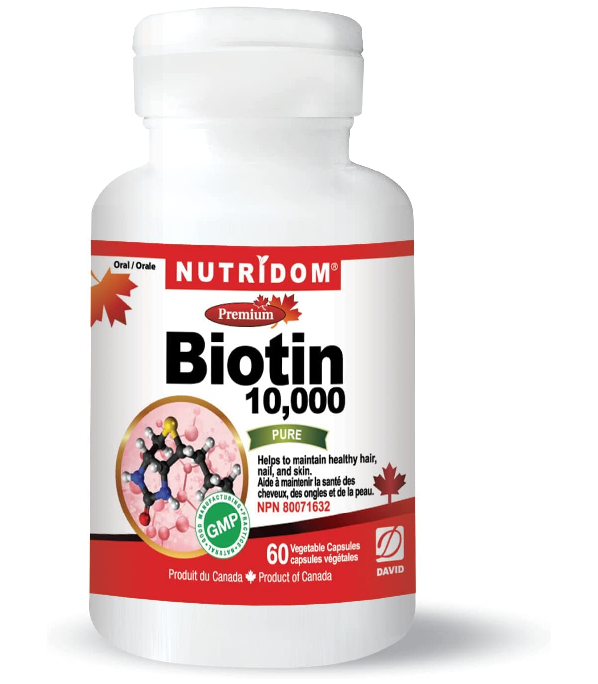 Nutridom Biotin 60 Vegi Capsules | Unbeatable Prices, Daily Deals | VITASHOP