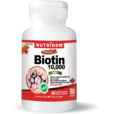 Nutridom Biotin 60 Vegi Capsules | Unbeatable Prices, Daily Deals | VITASHOP