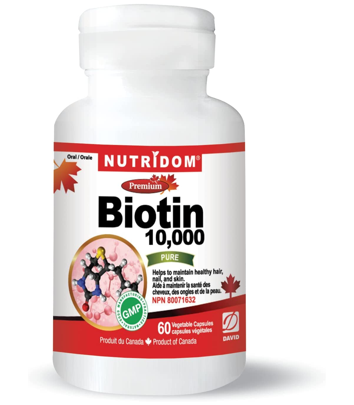 Nutridom Biotin 60 Vegi Capsules | Unbeatable Prices, Daily Deals | VITASHOP
