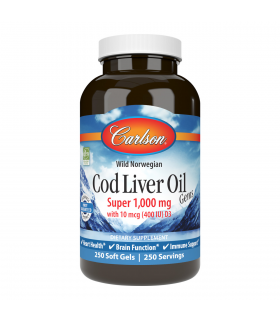 Super Cod Liver 1000 mg 250 Softgels | Safest & Easiest Shopping Vitamins Online | VITASHOP