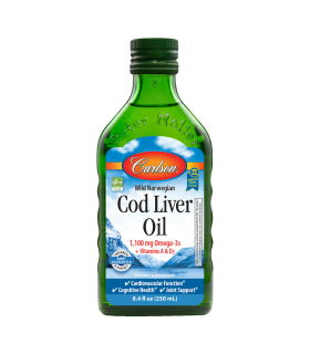 Norwegian Cod Liver Oil Unflavoured 250 ml | Safest & Easiest Shopping Vitamins Online | VITASHOP