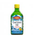 Carlson Laboratories Norwegian Cod Liver Oil Lemon 250 ml | Unbeatable Prices, Daily Deals | VITASHOP