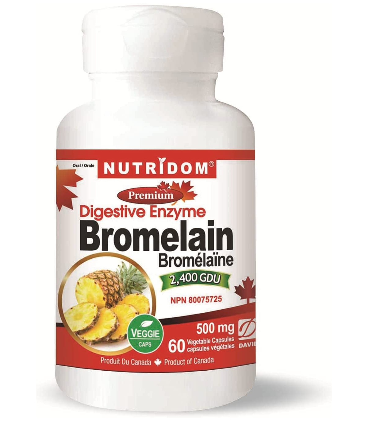 Nutridom Bromelain 60 Vegi Capsules | Unbeatable Prices, Daily Deals | VITASHOP