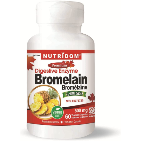 Nutridom Bromelain 60 Vegi Capsules | Unbeatable Prices, Daily Deals | VITASHOP