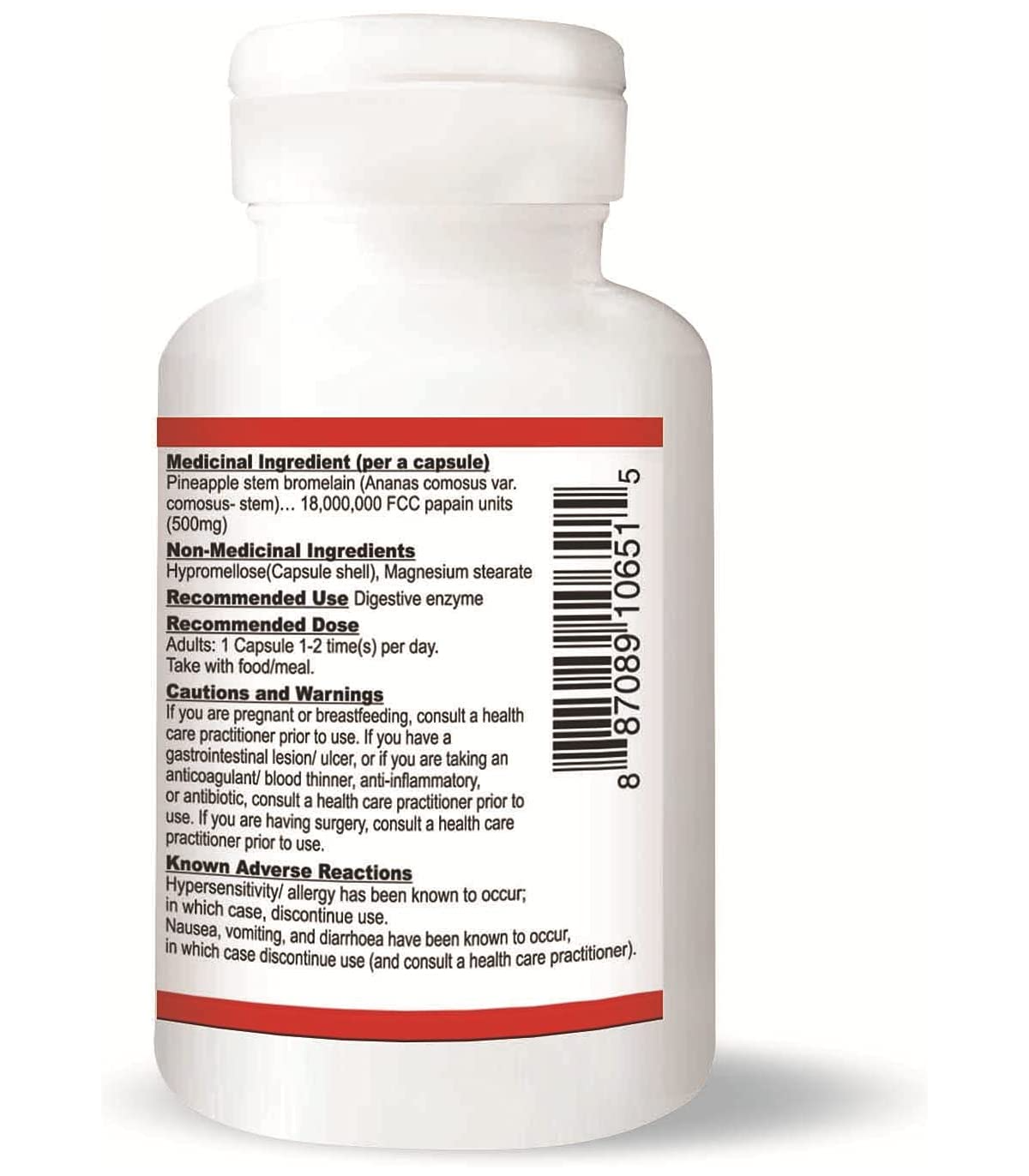 Nutridom Bromelain 60 Vegi Capsules | Unbeatable Prices, Daily Deals | VITASHOP