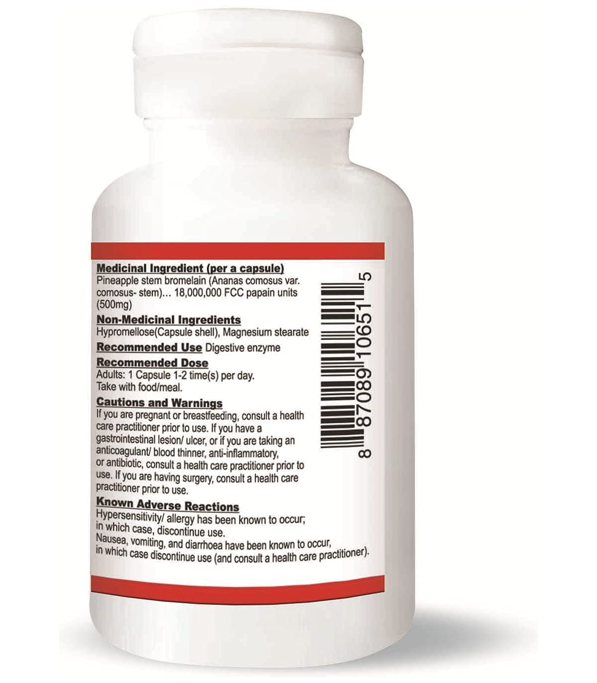 Nutridom Bromelain 60 Vegi Capsules | Unbeatable Prices, Daily Deals | VITASHOP