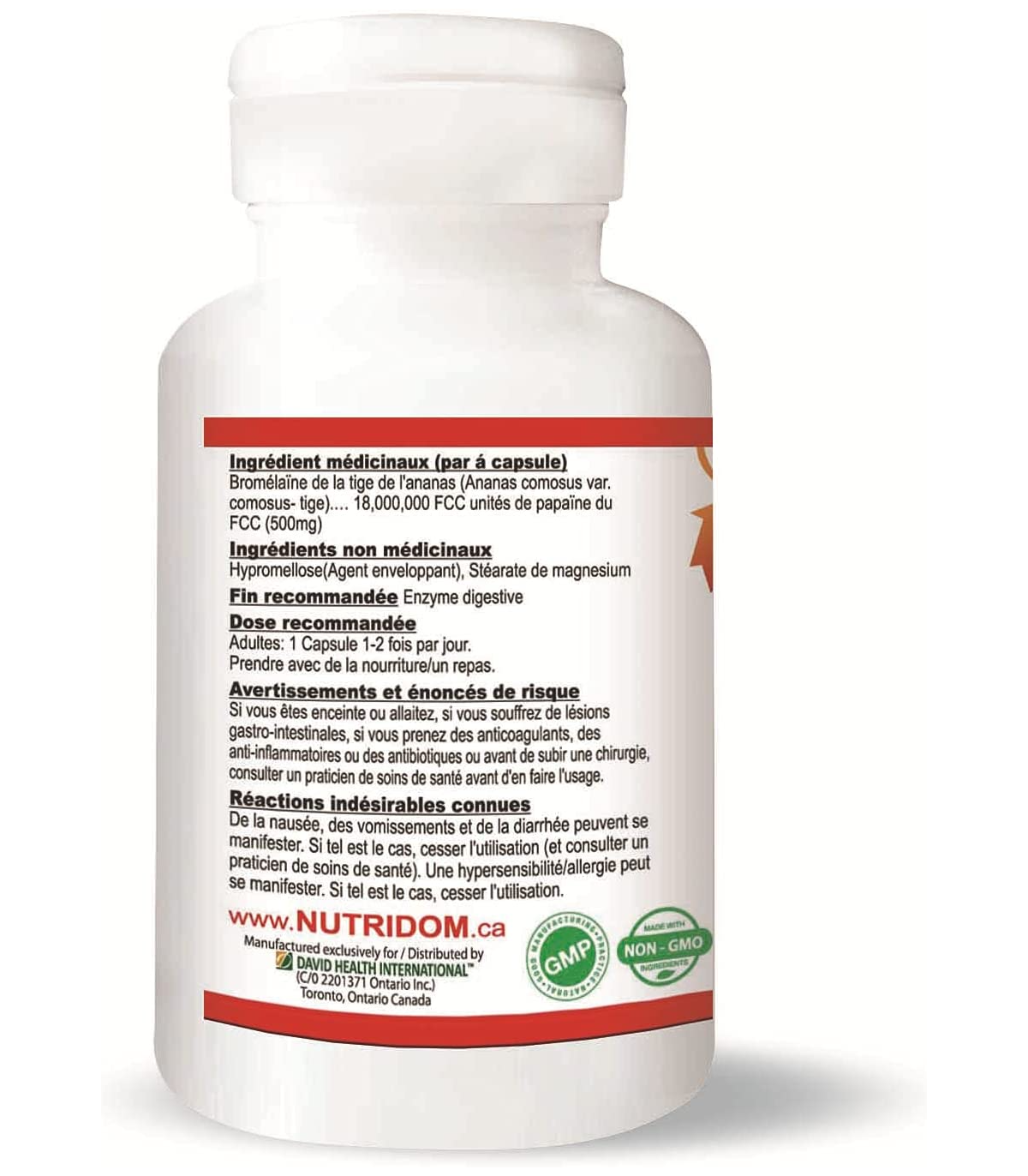 Nutridom Bromelain 60 Vegi Capsules | Unbeatable Prices, Daily Deals | VITASHOP