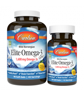Carlson Laboratories Elite Omega-3 120 Softgels | 每天不同折扣, 全网最低价格 | 种类齐全的保健品店铺 VITASHOP, 只有你想不到, 没有你买不到 !