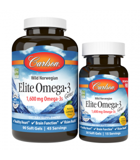 Carlson Laboratories Elite Omega-3 120 Softgels | Unbeatable Prices, Daily Deals | VITASHOP
