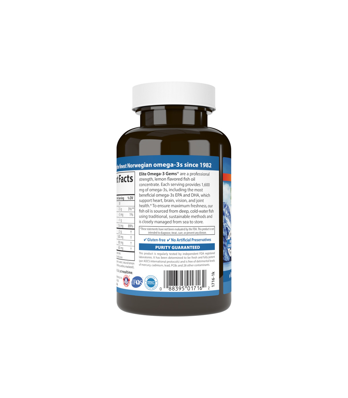 Elite Omega-3 120 Softgels | Safest & Easiest Shopping Vitamins Online | VITASHOP