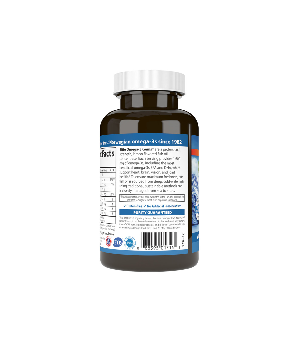 Elite Omega-3 120 Softgels | Safest & Easiest Shopping Vitamins Online | VITASHOP