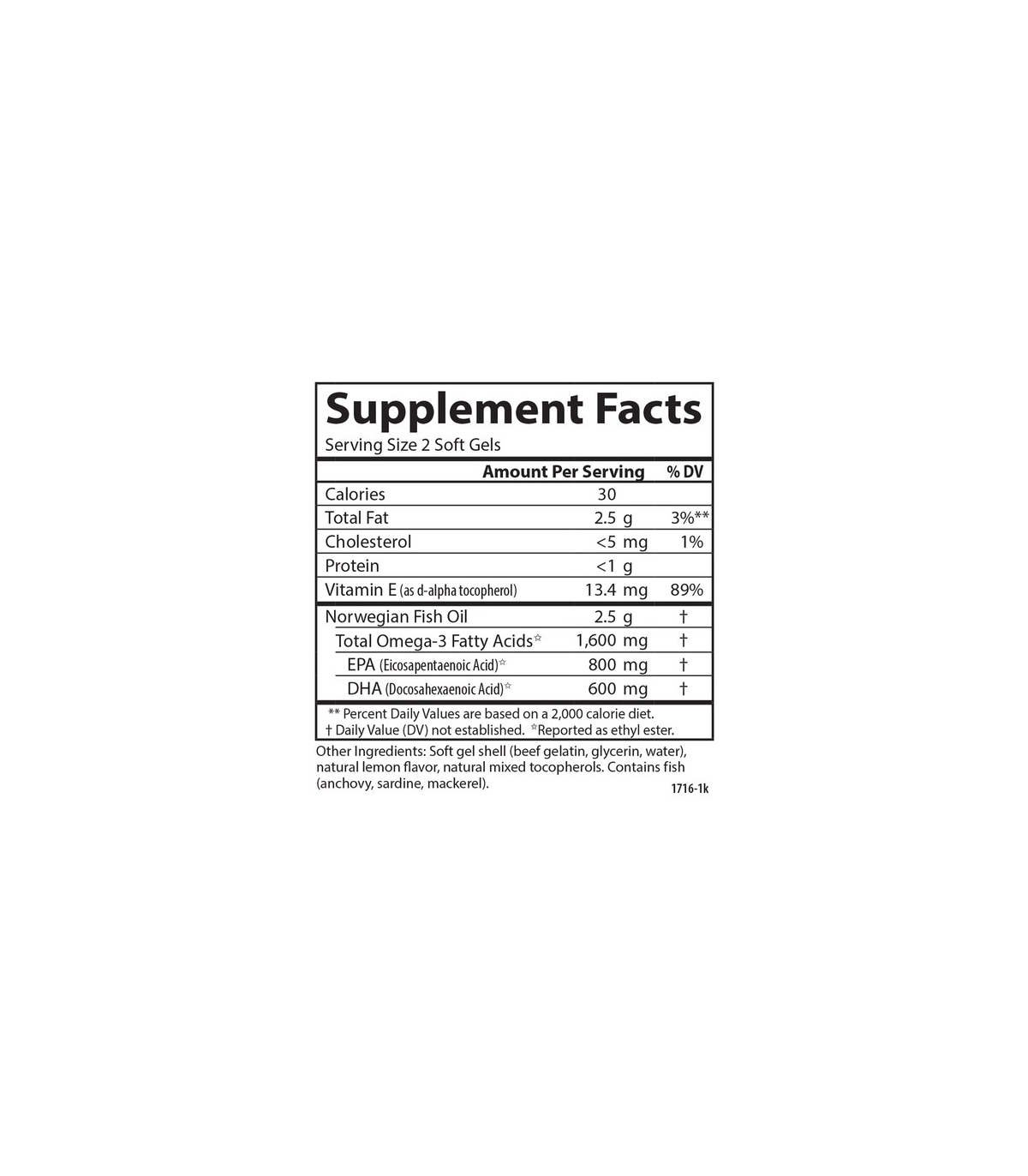Elite Omega-3 120 Softgels | Safest & Easiest Shopping Vitamins Online | VITASHOP