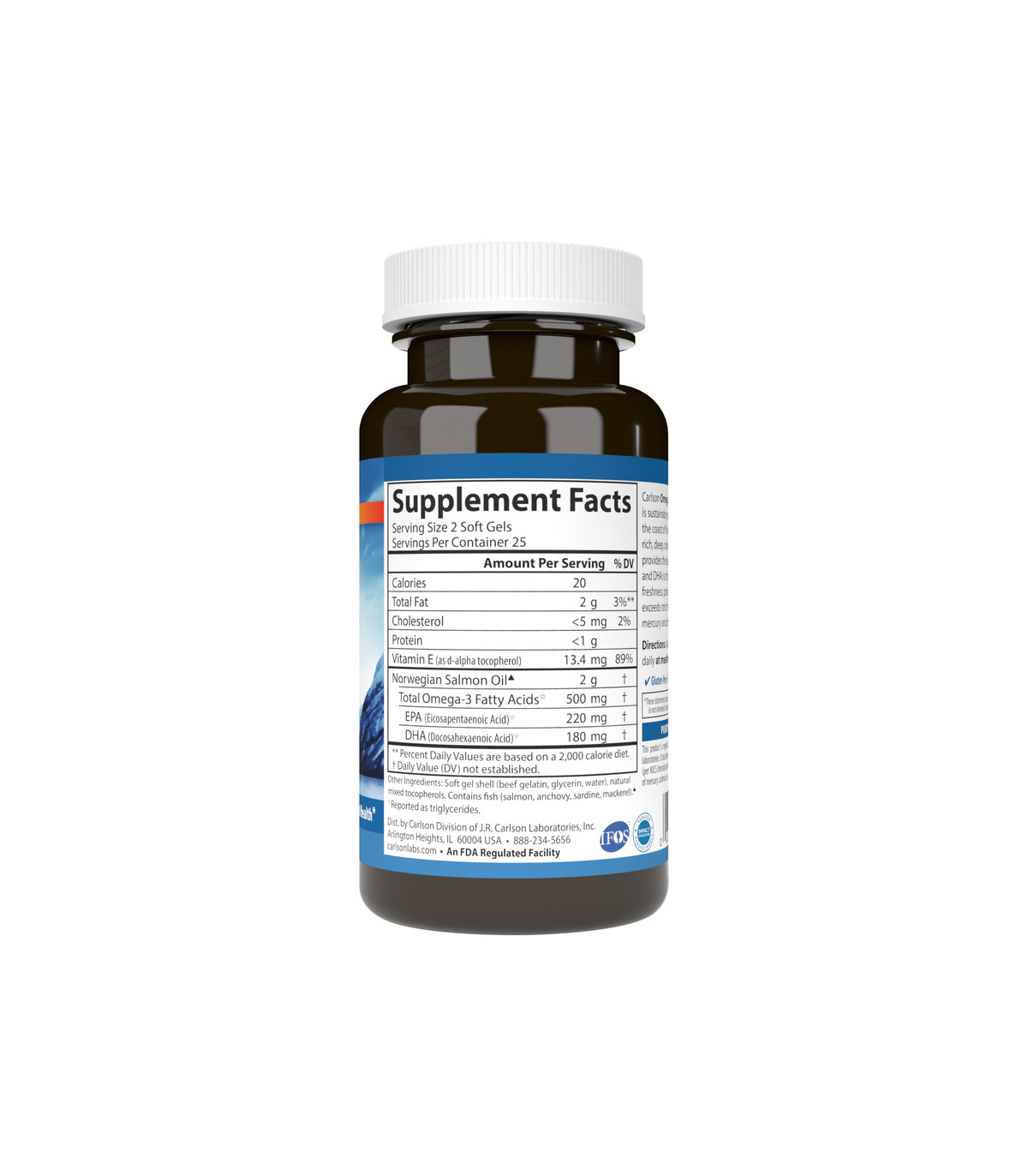 Carlson Laboratories Salmon Oil 230 Softgels | 每天不同折扣, 全网最低价格 | 种类齐全的保健品店铺 VITASHOP, 只有你想不到, 没有你买不到 !