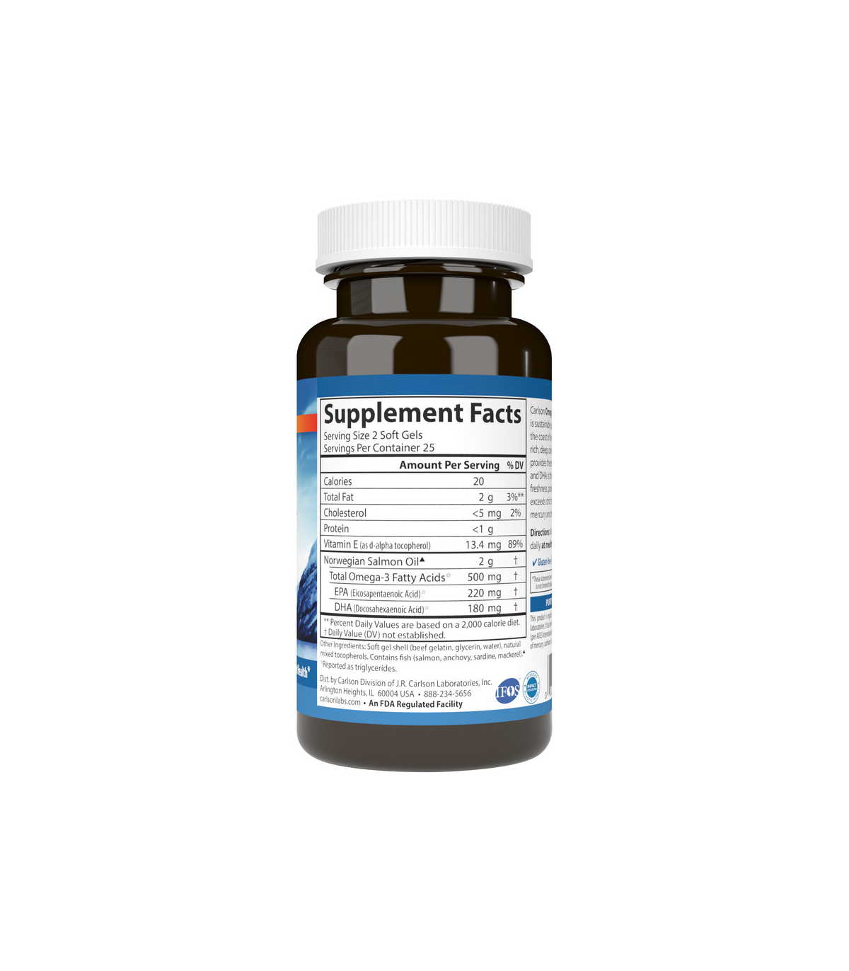 Carlson Laboratories Salmon Oil 230 Softgels | 每天不同折扣, 全网最低价格 | 种类齐全的保健品店铺 VITASHOP, 只有你想不到, 没有你买不到 !