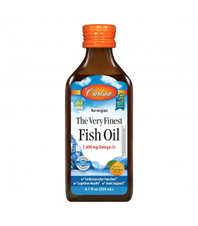 Carlson Laboratories The Very Finest Fish Oil Orange 200 ml | Unbeatable Prices, Daily Deals | VITASHOP