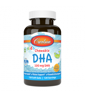 Carlson Laboratories Carlson for Kids DHA Orange 120 Chewable Tablets | Unbeatable Prices, Daily Deals | VITASHOP