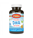 Carlson for Kids DHA Orange 120 Chewable Tablets | Safest & Easiest Shopping Vitamins Online | VITASHOP