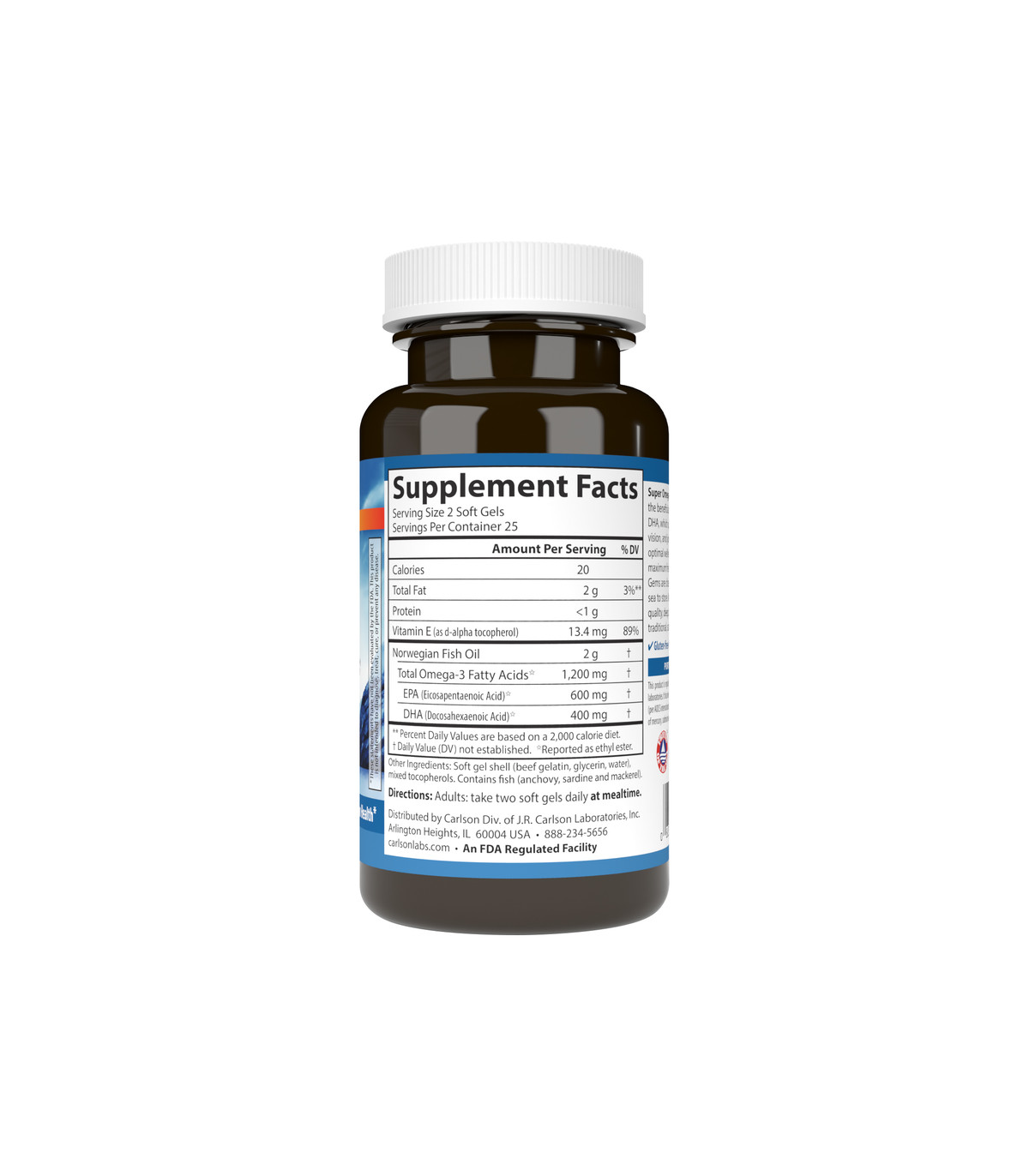 Carlson Laboratories Super Omega-3 130 softgels | Unbeatable Prices, Daily Deals | VITASHOP