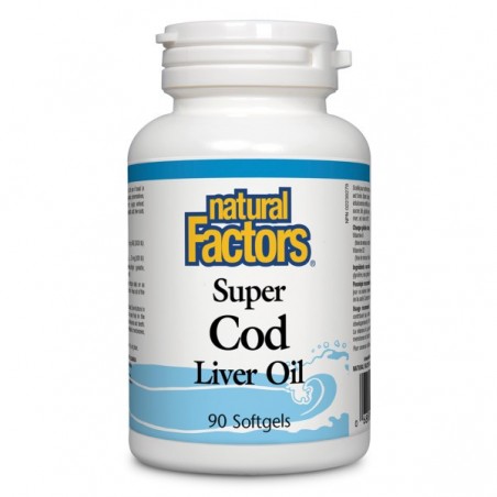 Natural Factors Super Cod Liver Oil, 90 Softgels | Unbeatable Prices, Daily Deals | VITASHOP