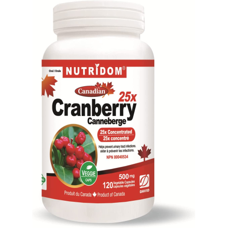 Nutridom Cranberry 25x 120 Vegi Capsules | Unbeatable Prices, Daily Deals | VITASHOP