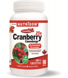 Nutridom Cranberry 25x 120 Vegi Capsules | Unbeatable Prices, Daily Deals | VITASHOP